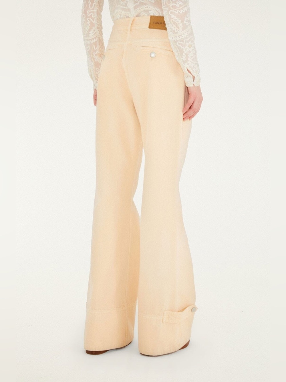 Farm Rio Buttoned Flare Pants - Picture 7 of 12